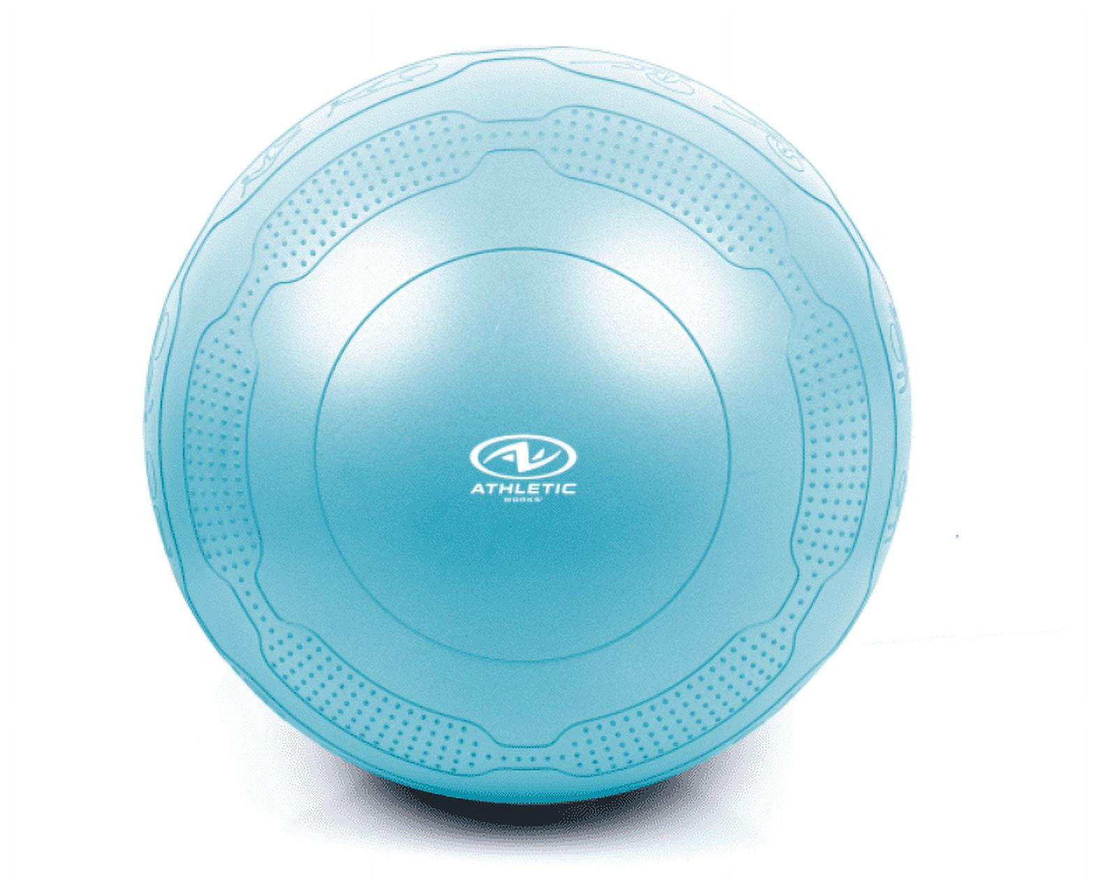 Athletic Works 55cm Anti-Burst Yoga Ball with Embossed Train Poses