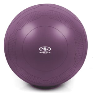 Athletic Works 65cm Anti-Burst Yoga Ball for Train and Poses with Embossed Design