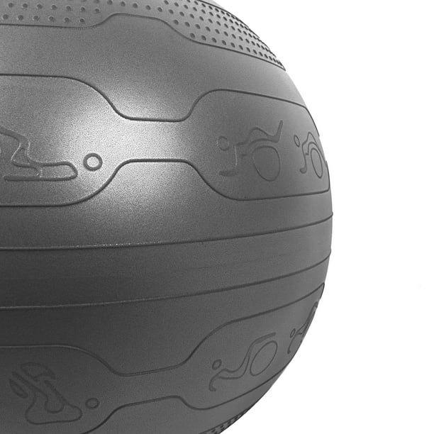 Athletic Works 75cm Anti-Burst Yoga Ball with Embossed Train Poses