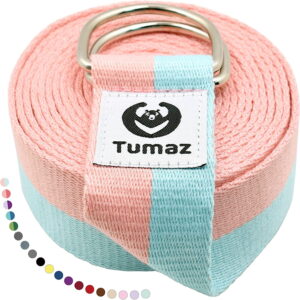 Tumaz Adjustable D-Ring Buckle Stretch Bands in Sweet Shade, 6 Toes Lengthy